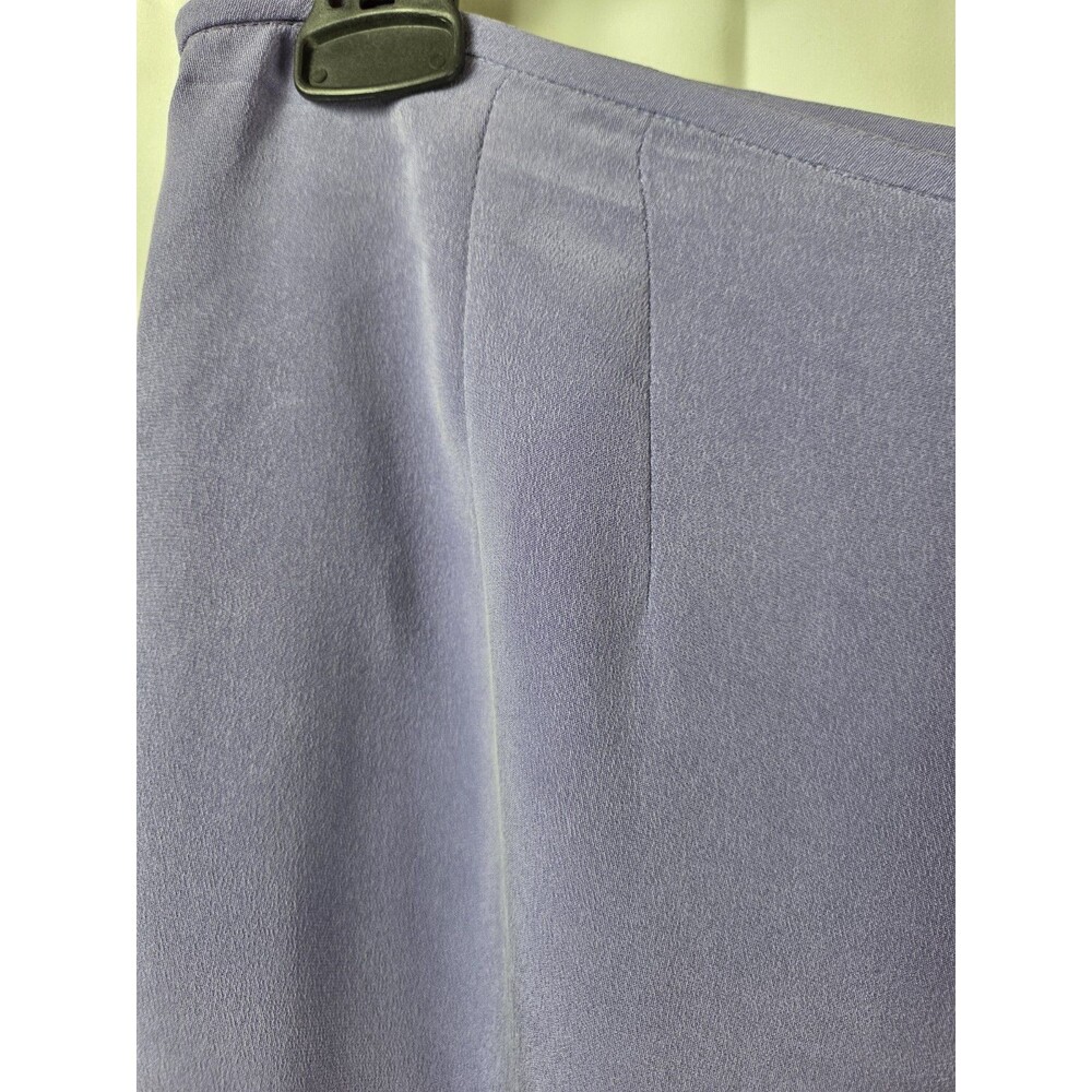 Lord & Taylor Petites 100% Silk Pants Women’s Size 14P Purple Wide Leg Dressy - Picture 5 of 9